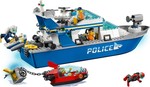 Le bateau de patrouille de la police